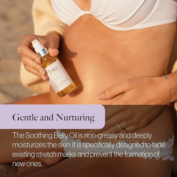 New Esker Beneficial Bodycare Soothing Belly Oil 4oz!!🔥🔥🔥 - Picture 3 of 15